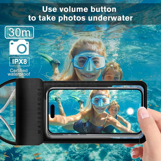 Universal Waterproof Mobile Case – IPX8 Underwater Pouch for All Phones
