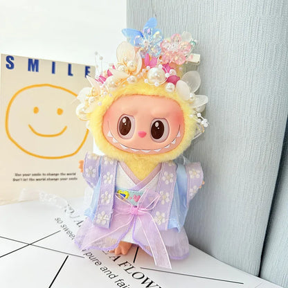 Stylish Chinese-Style Clothes for Labubu Dolls (15–17cm) – Accessories Collection