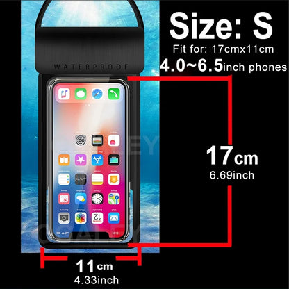 Universal Waterproof Mobile Case – IPX8 Underwater Pouch for All Phones