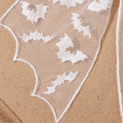 Barrettes chauve-souris effrayantes avec voile en dentelle – Glamour gothique pour Halloween