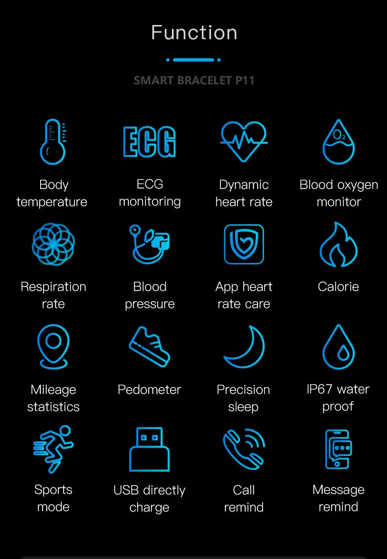 Advanced ECG+PPG Fitness Smartwatch – All-in-One Health Tracker for Men & Women