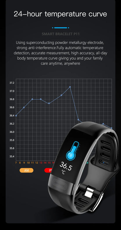 Advanced ECG+PPG Fitness Smartwatch – All-in-One Health Tracker for Men & Women